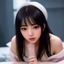 新手小美头像，年轻女性，开心表情